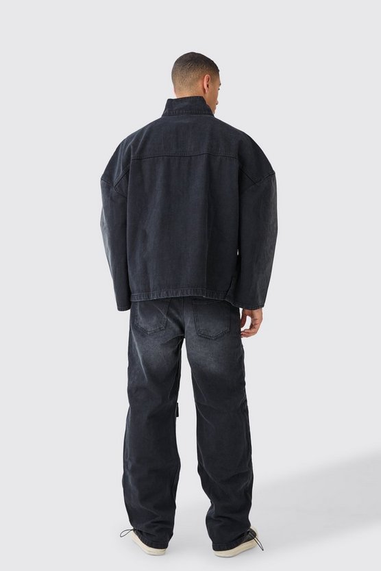Lockere Cargo-Jeans mit Taschen