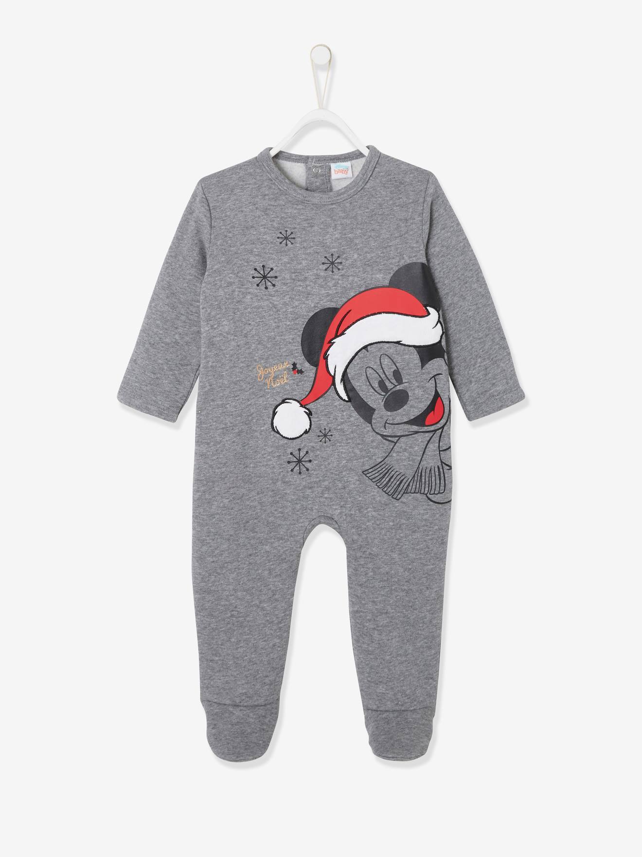 Pyjama noël bébé garçon DS® Mickey gris chiné