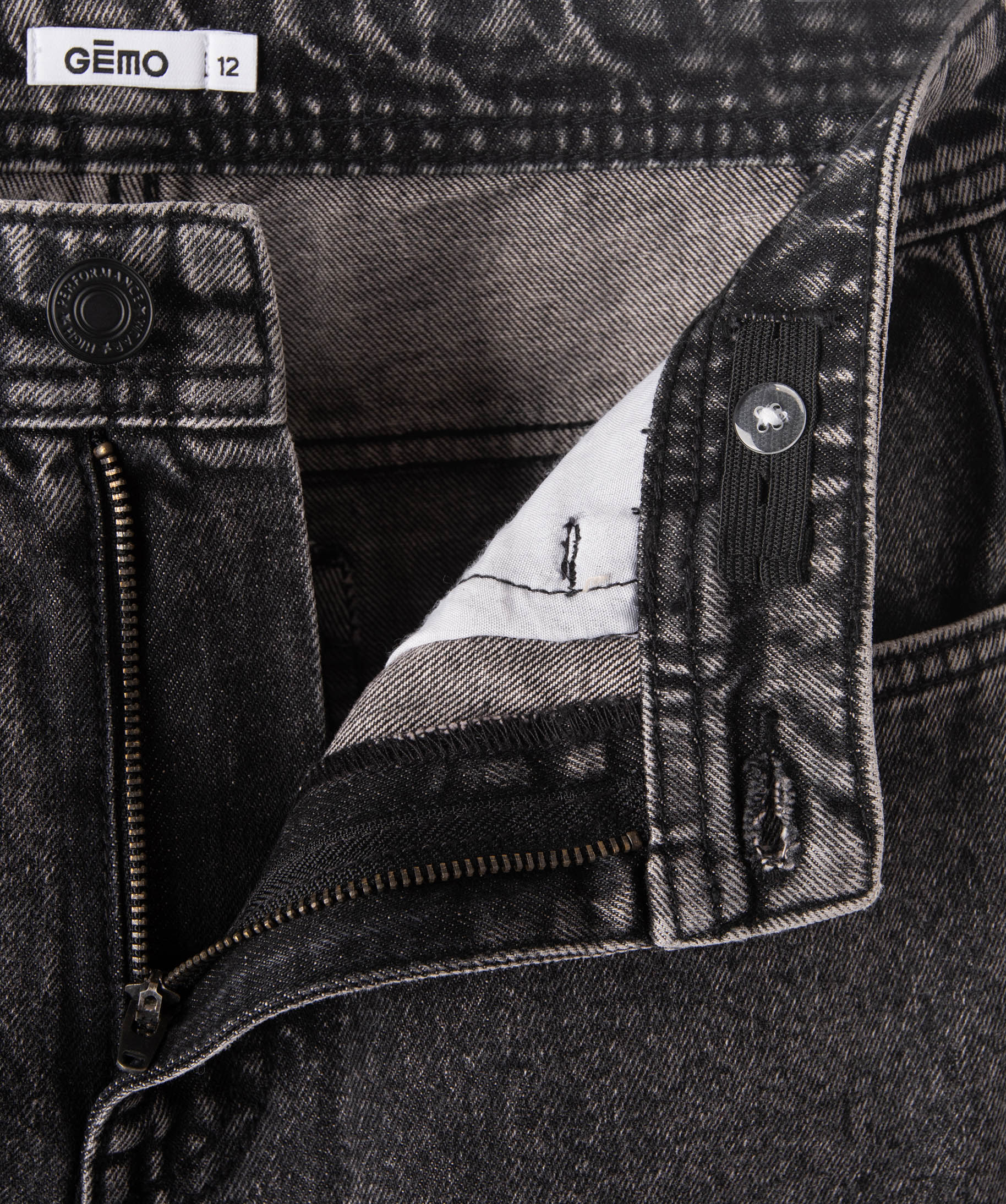 Jean coupe large Garçon noir | GEMO