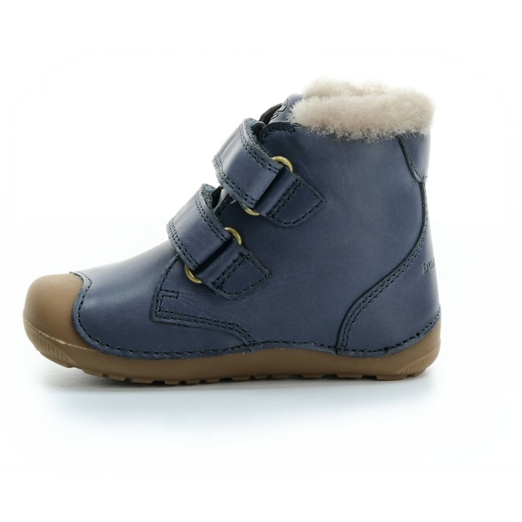 Bundgaard Petit Mid Lamb II Navy dunkelblaue Barfuß-Stiefeletten