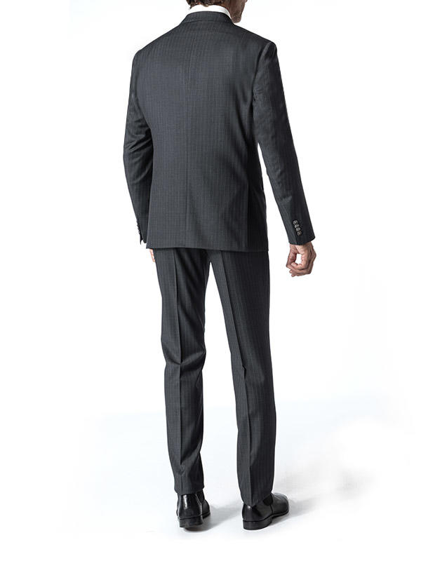 ROY ROBSON, Anzug, Regular Fit, Schurwolle Super130, grau gestreift