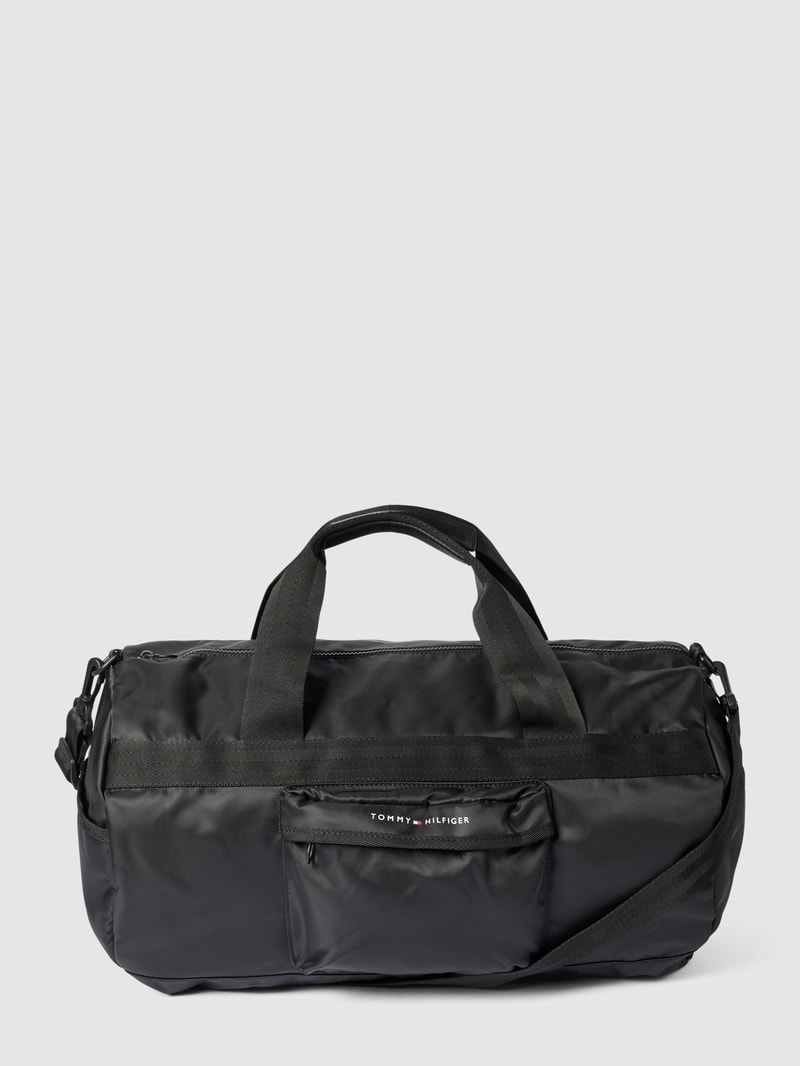 Duffle Bag mit Label-Details Modell 'SKYLINE' in schwarz