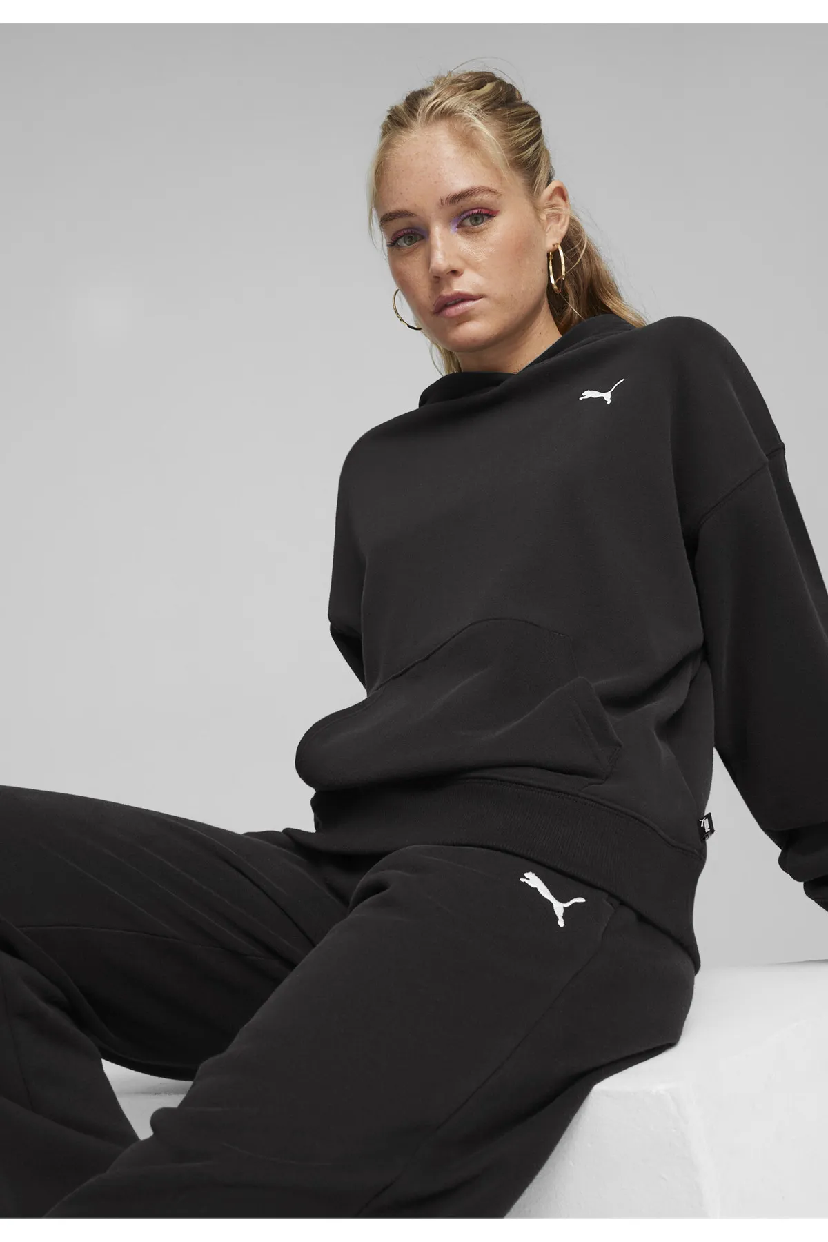 Puma  Trainingsanzug - Schwarz - Relaxed Fit
