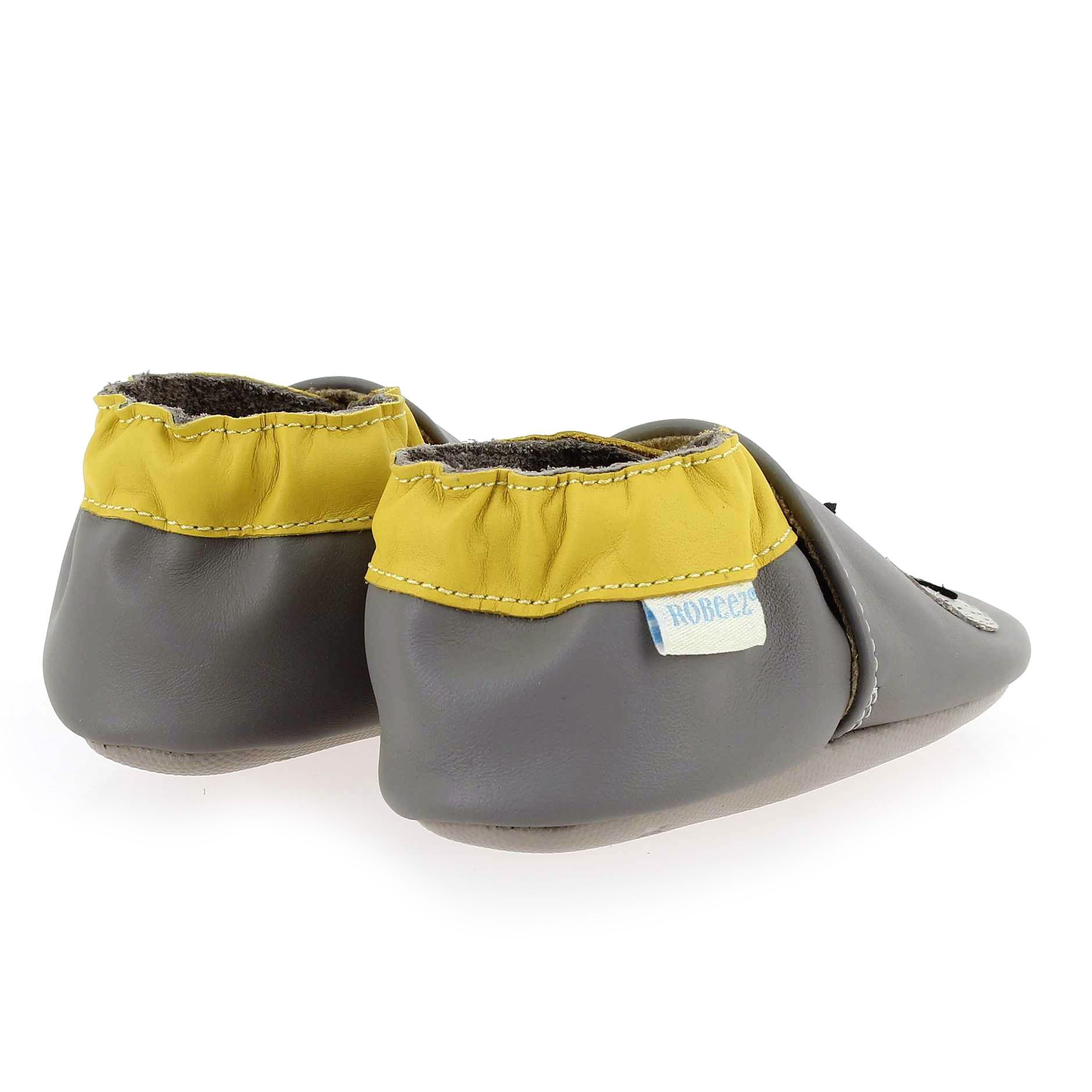 Robeez  SUPER WOLF - Gris Jaune