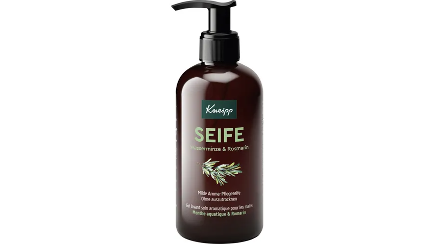 Kneipp Seife Wasserminze & Rosmarin Milde Aroma-Pflege Seife 250 ml