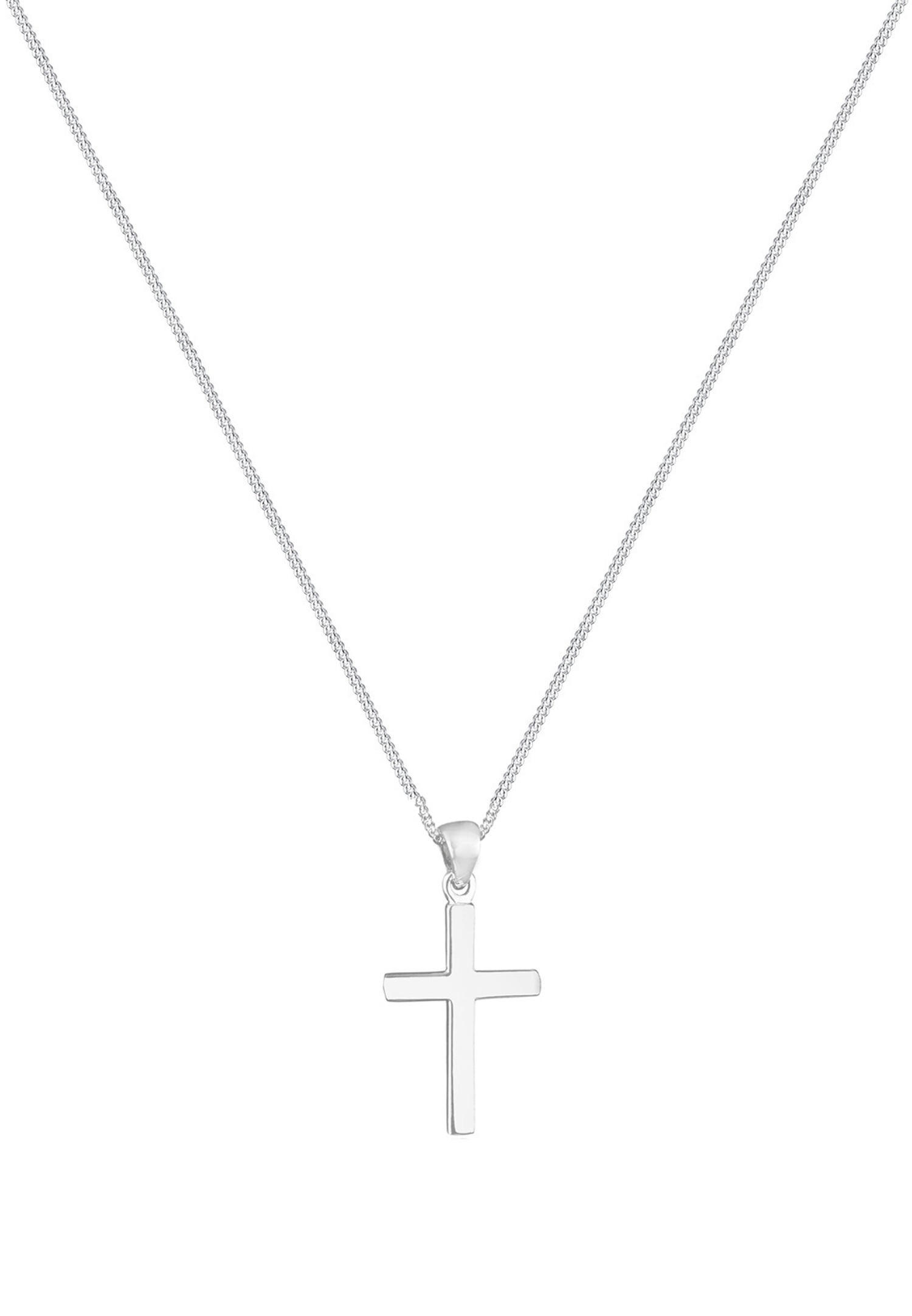 Elli Halskette Kreuz Symbol Kommunion Konfirmation 925 Silber