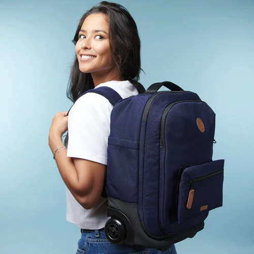 Reykjavik 2-wheel soft-sided suitcase, XS, navy blue