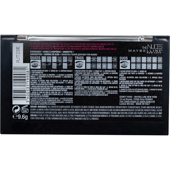 The Nudes Lidschatten Palette