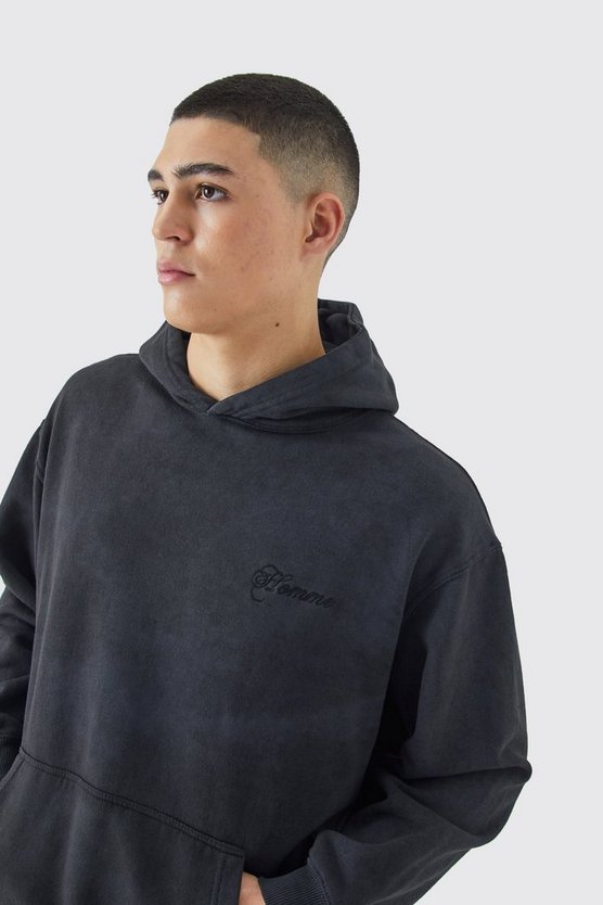 Bestickter Oversize Hoodie
