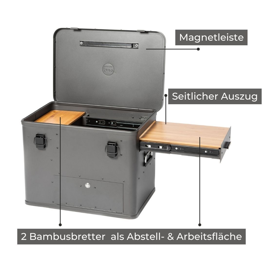 LAYZEE Campingküche - mobile Küchenbox