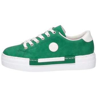 Rieker Plateau Sneaker in grün