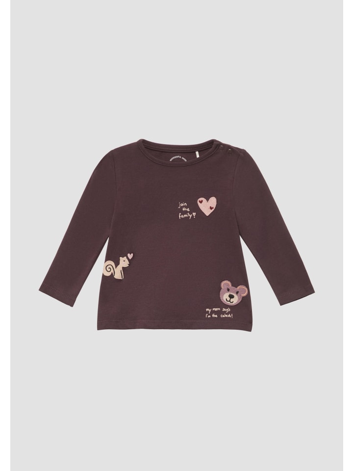 s.Oliver T-Shirt langarm in Lila günstig kaufen