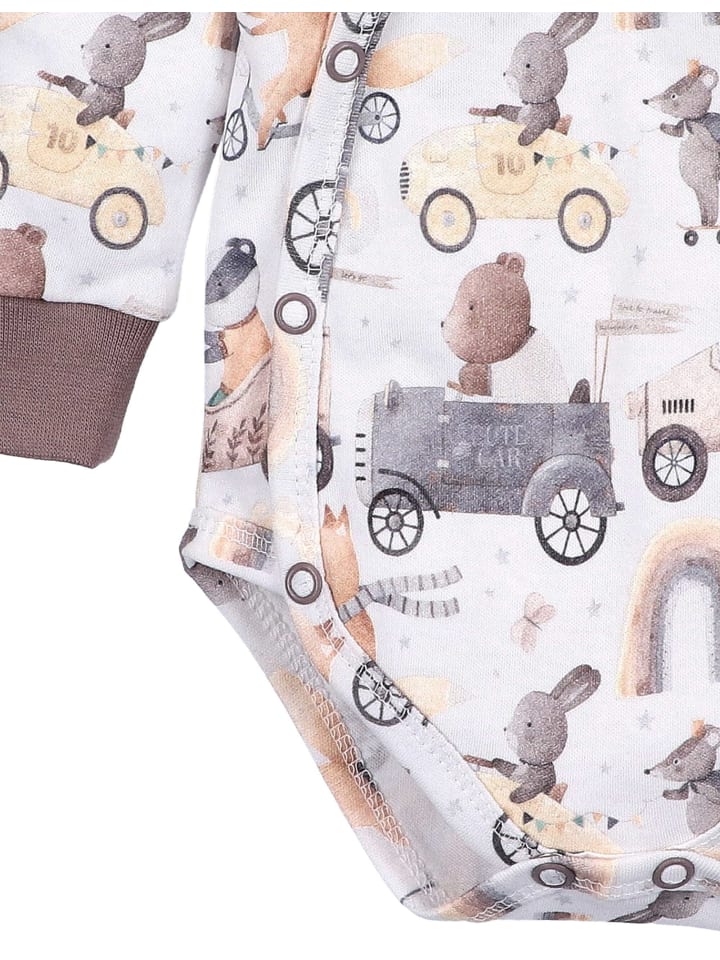 Nini Wickelbody Animal in weiß günstig kaufen
