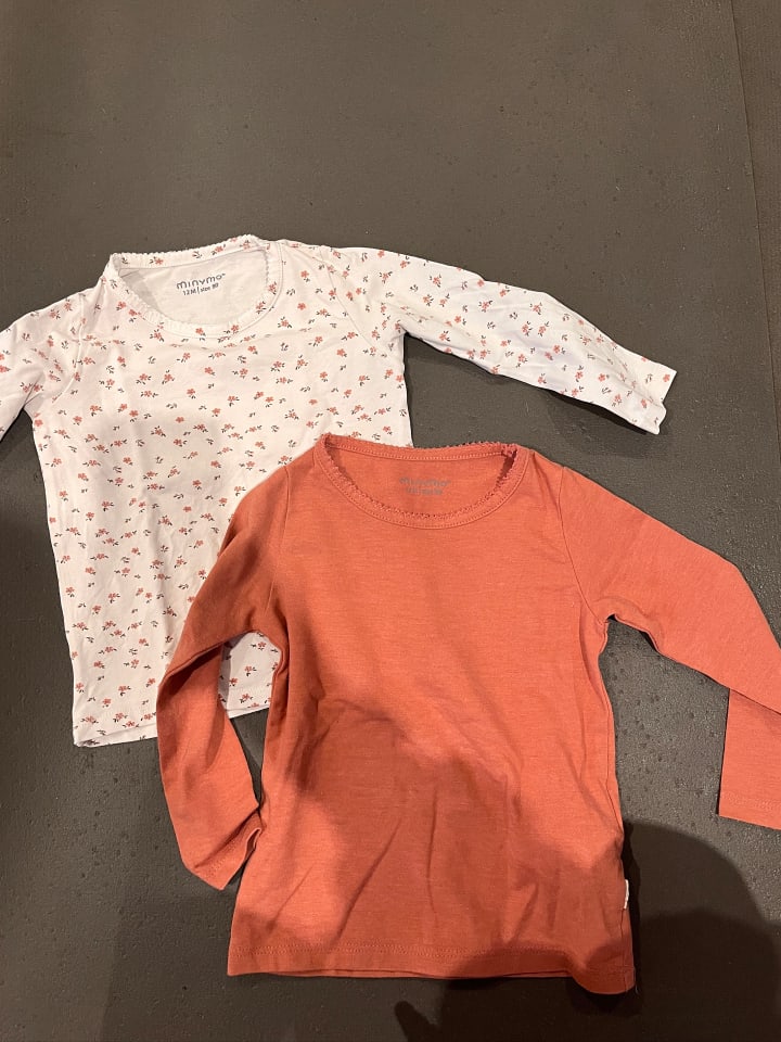 Minymo 2er-Set: Longsleeves in Rosa/ Creme günstig kaufen 80