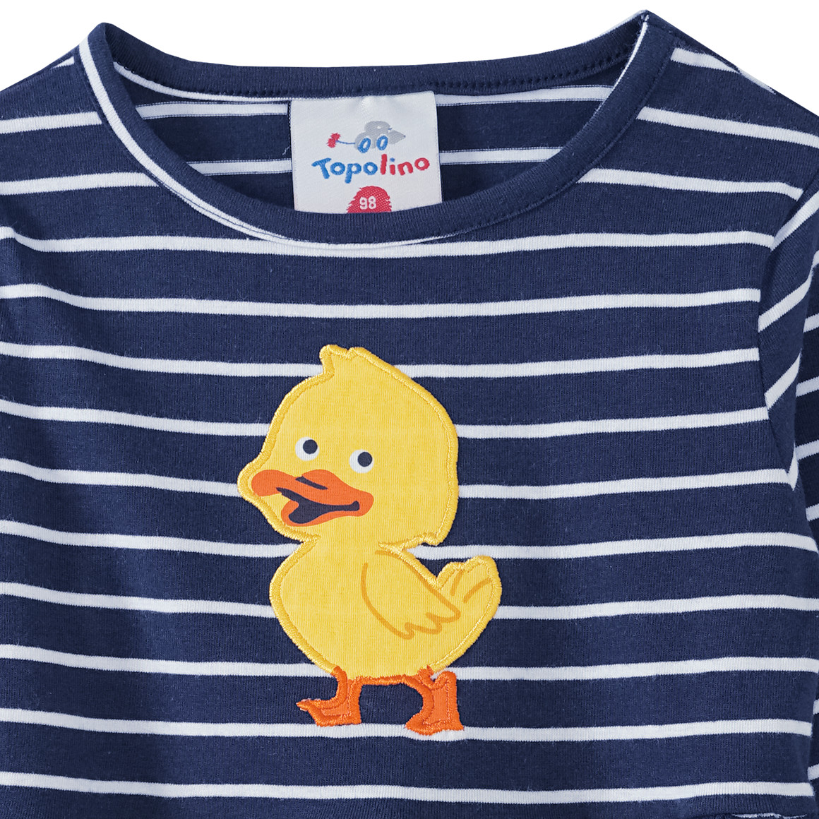 Mädchen Kleid mit Entchen-Applikation