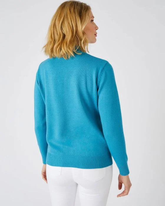 Pull col montant boutonné