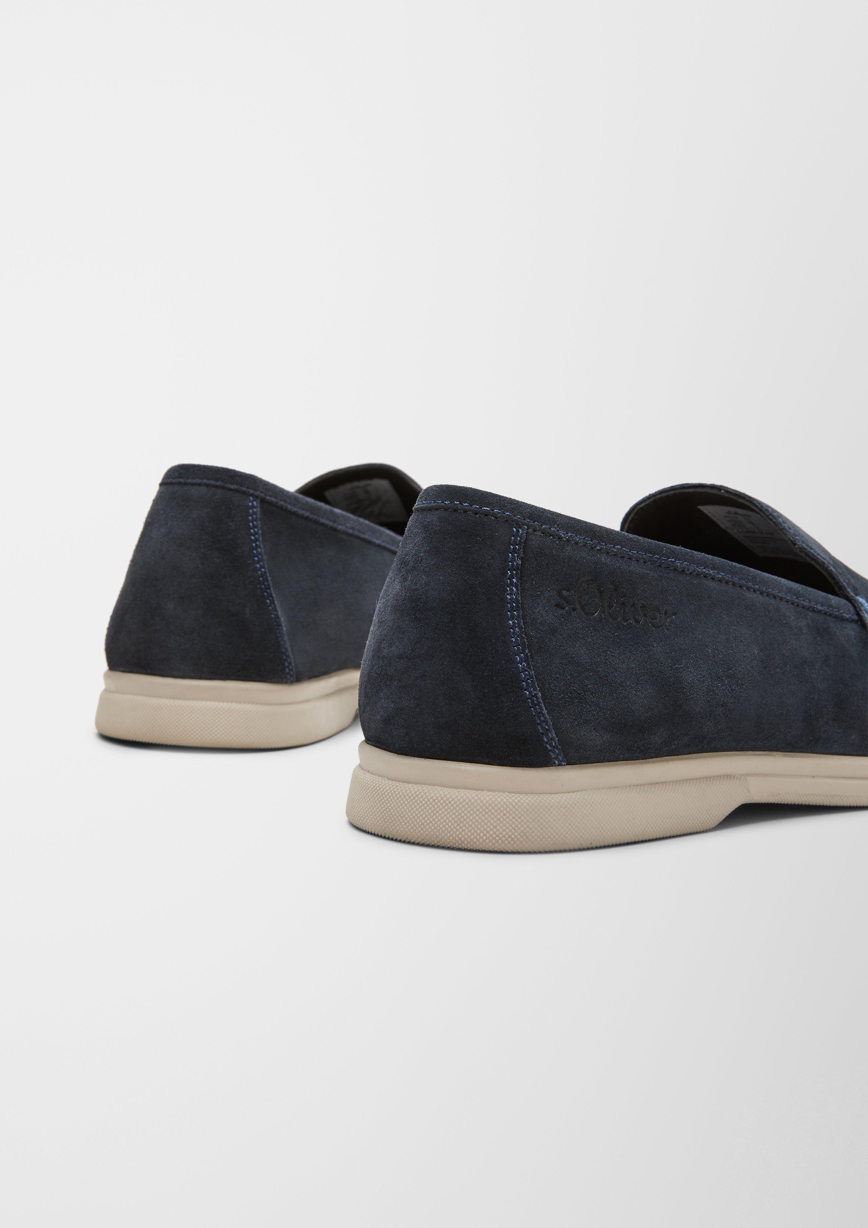 Velours-Slipper mit Ziernaht  6007830-805
