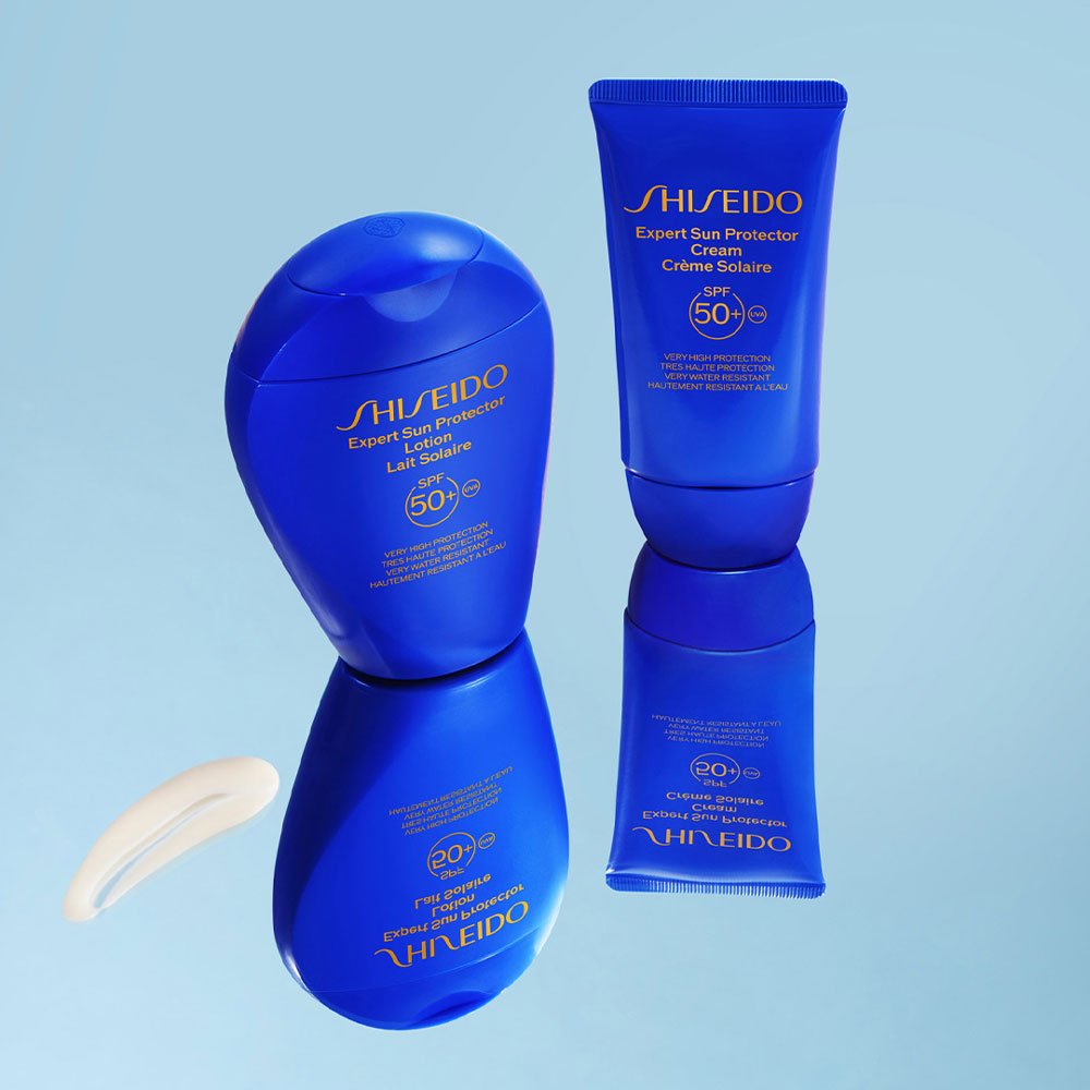 Shiseido Sonnenpflege Blue Expert Sun Protector Lotion SPF50+