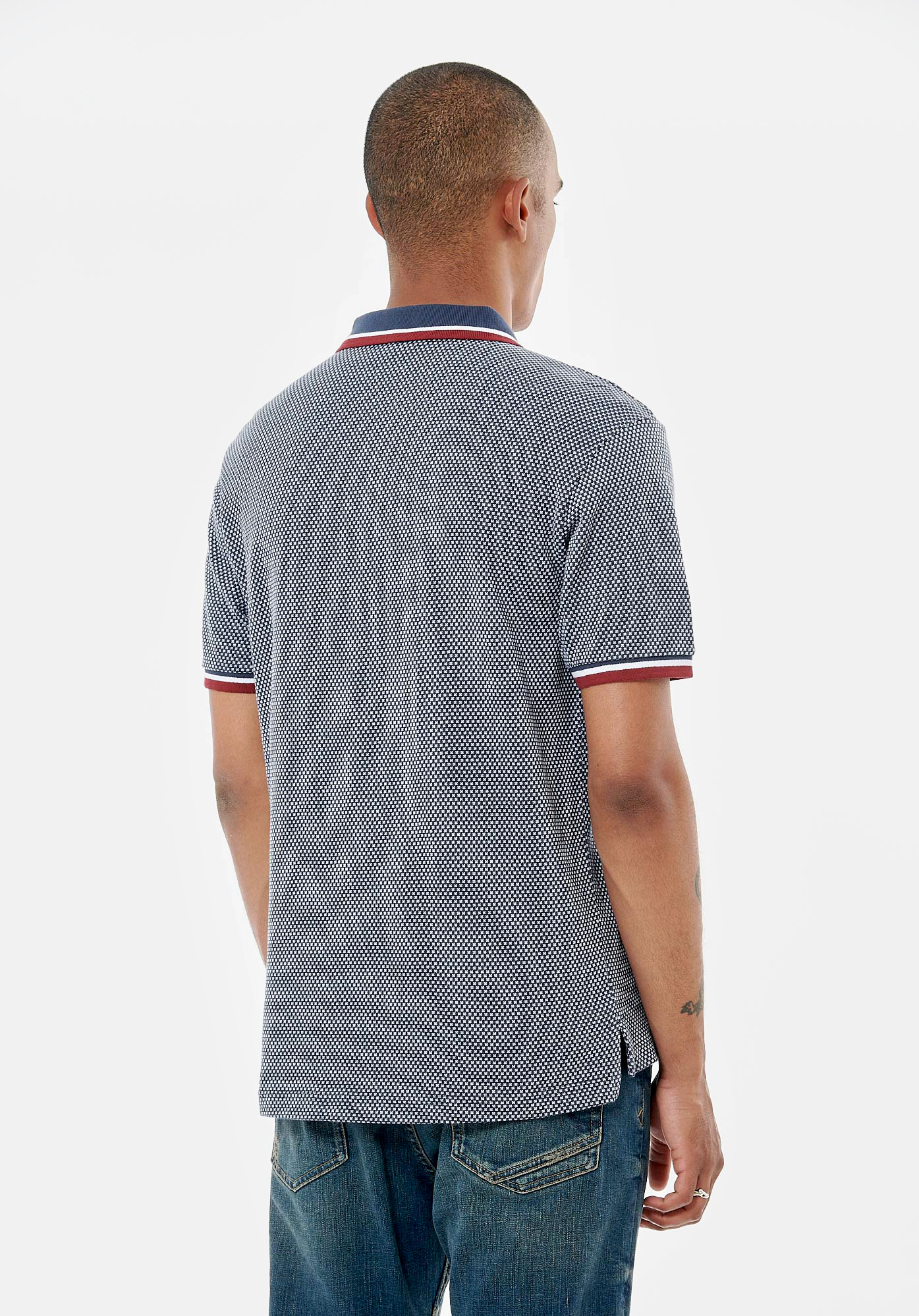 RYCE   Polo bleu marine homme 100% coton