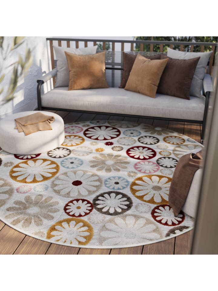 Wecon Home Outdoorteppich Flowerdrops in bunt günstig kaufen