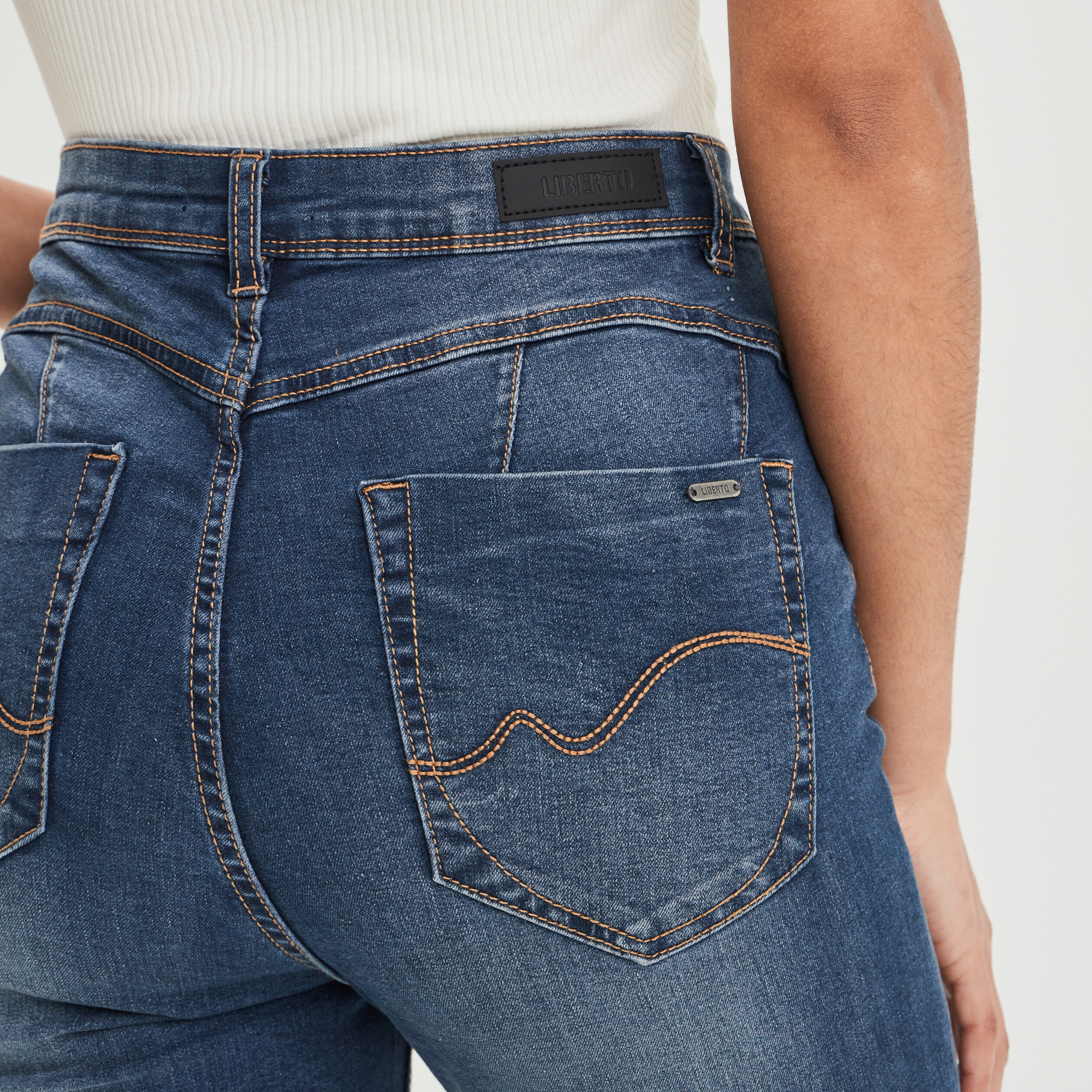 Jeans skinny taille haute Liberto denim stone femme | La Halle