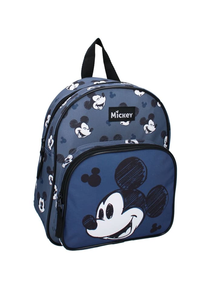 Disney Mickey Mouse Kinder Rucksack mit Vortasche | Disney Mickey Mouse | 29 x 23 x 8 cm günstig kaufen onesize