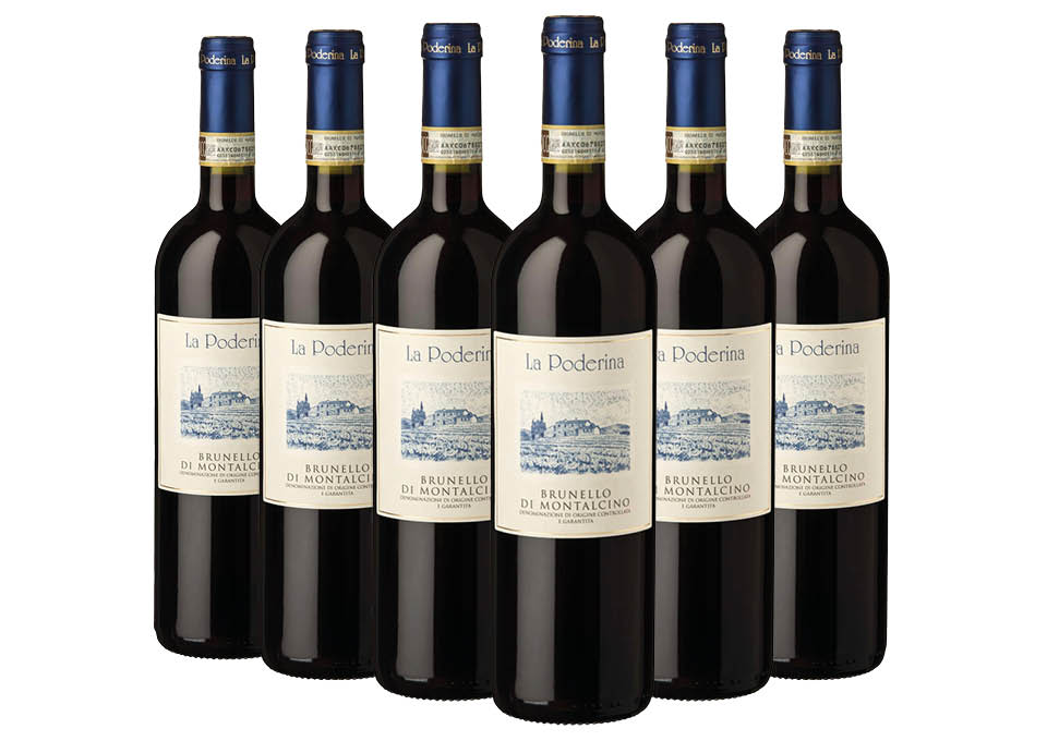 Brunello di Montalcino DOCG 2018 La Poderina 6 bouteilles de 0,75 ℓ