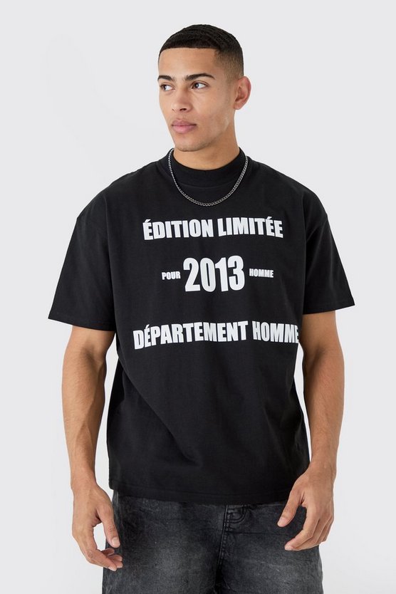 Oversize T-Shirt mit Slogan
