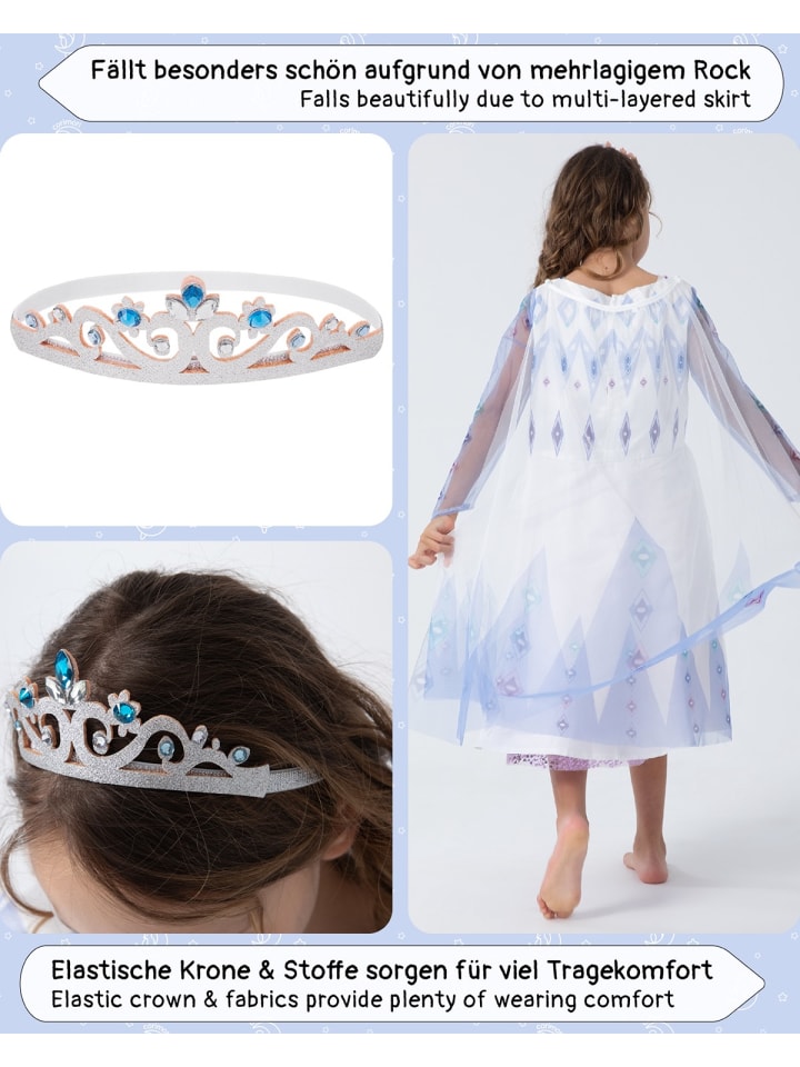 Corimori Kostüm „Prinzessin Nova“ in Hellblau/weiß günstig kaufen 140/146