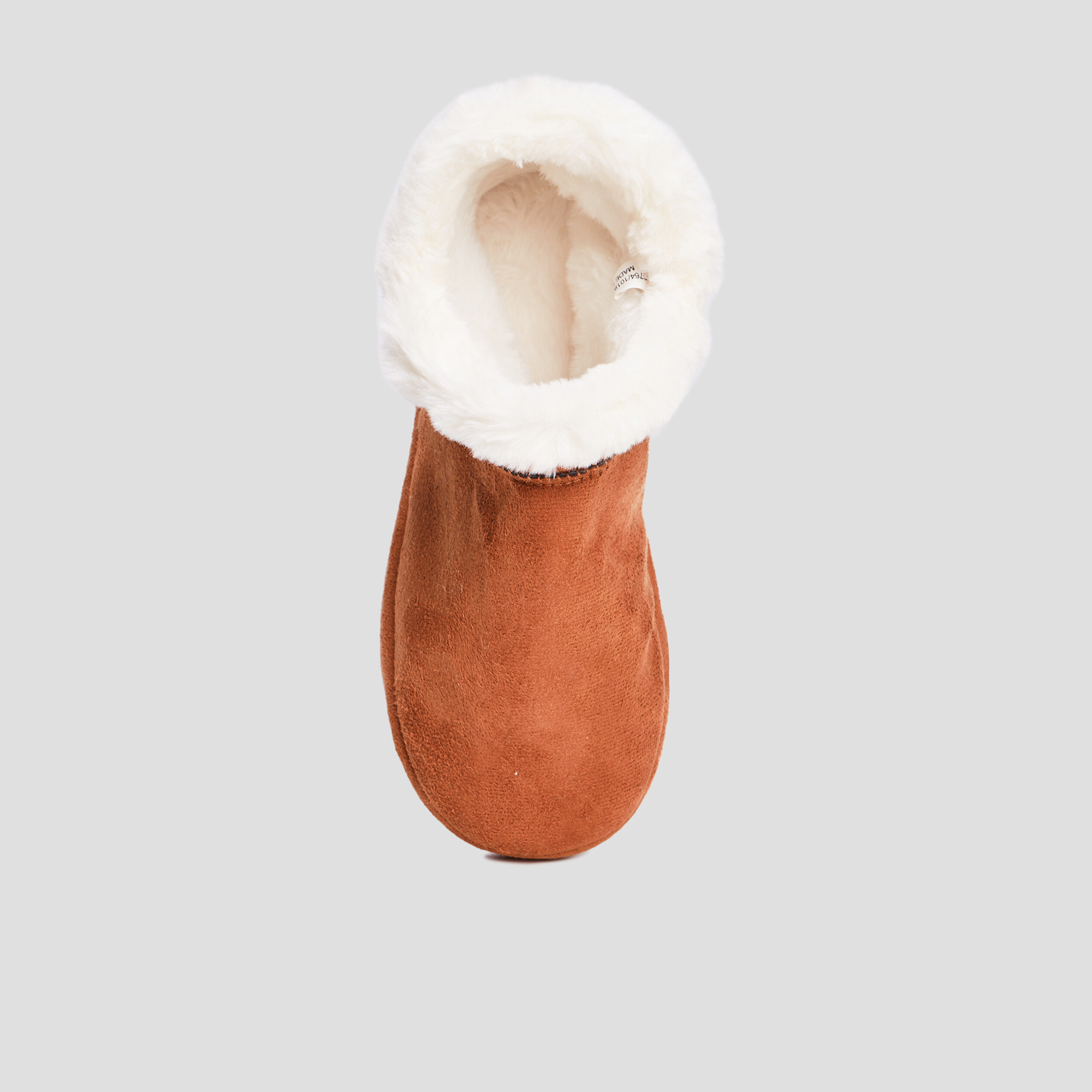 Chaussons bottines fourrés camel femme | La Halle