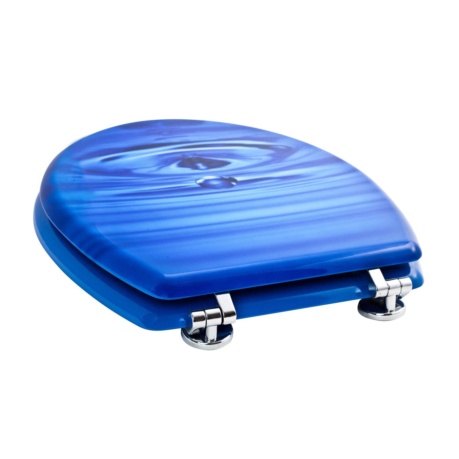 Grafner WC-Sitz WC Sitz mit Absenkautomatik Motiv Blue Drop Toilettendeckel, mit Absenktautomatik