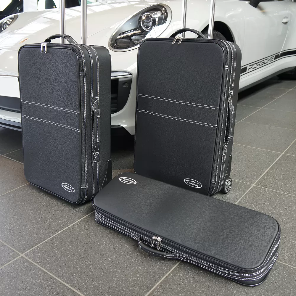 Roadsterbag Kofferset mit 2 Rollen Porsche 911 (992) Cabrio + Coupé Front 103 Liter 3-tlg.