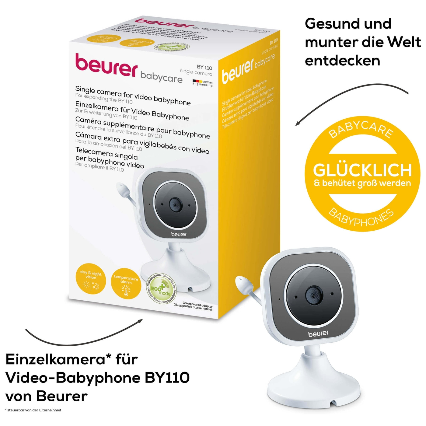 BY 110 Einzelkamera-Zusatzkamera für das Video-Babyphone BY 110