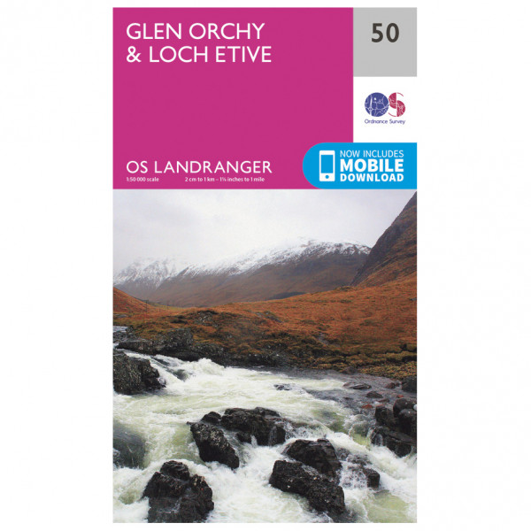 Ordnance Survey - Glen Orchy / Loch Etive L050 - Wanderkarte
