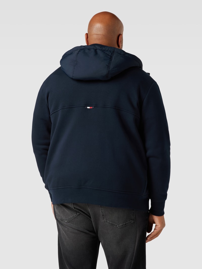 PLUS SIZE Sweatjacke mit Kapuze in marineblau