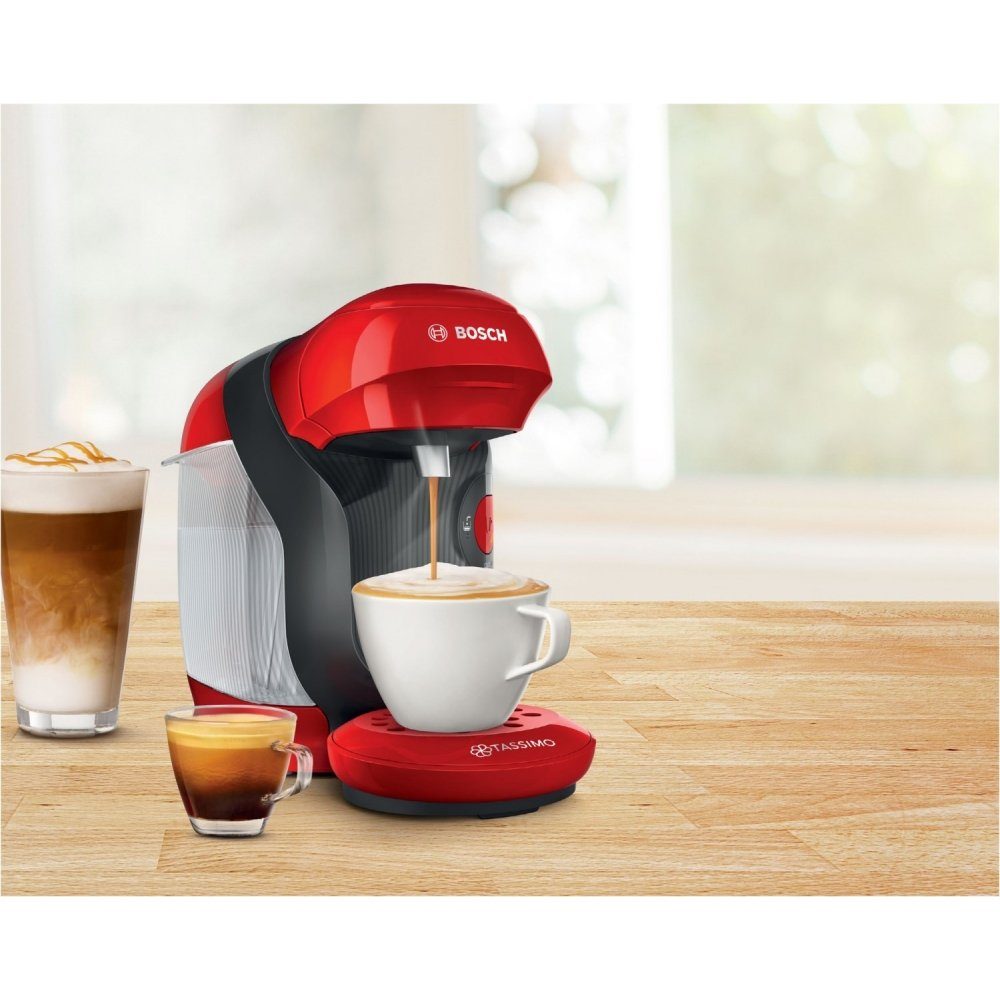 TASSIMO Kapsel-/Kaffeepadmaschine Bosch TAS1103 Tassimo Style - Kapselmaschine - rot