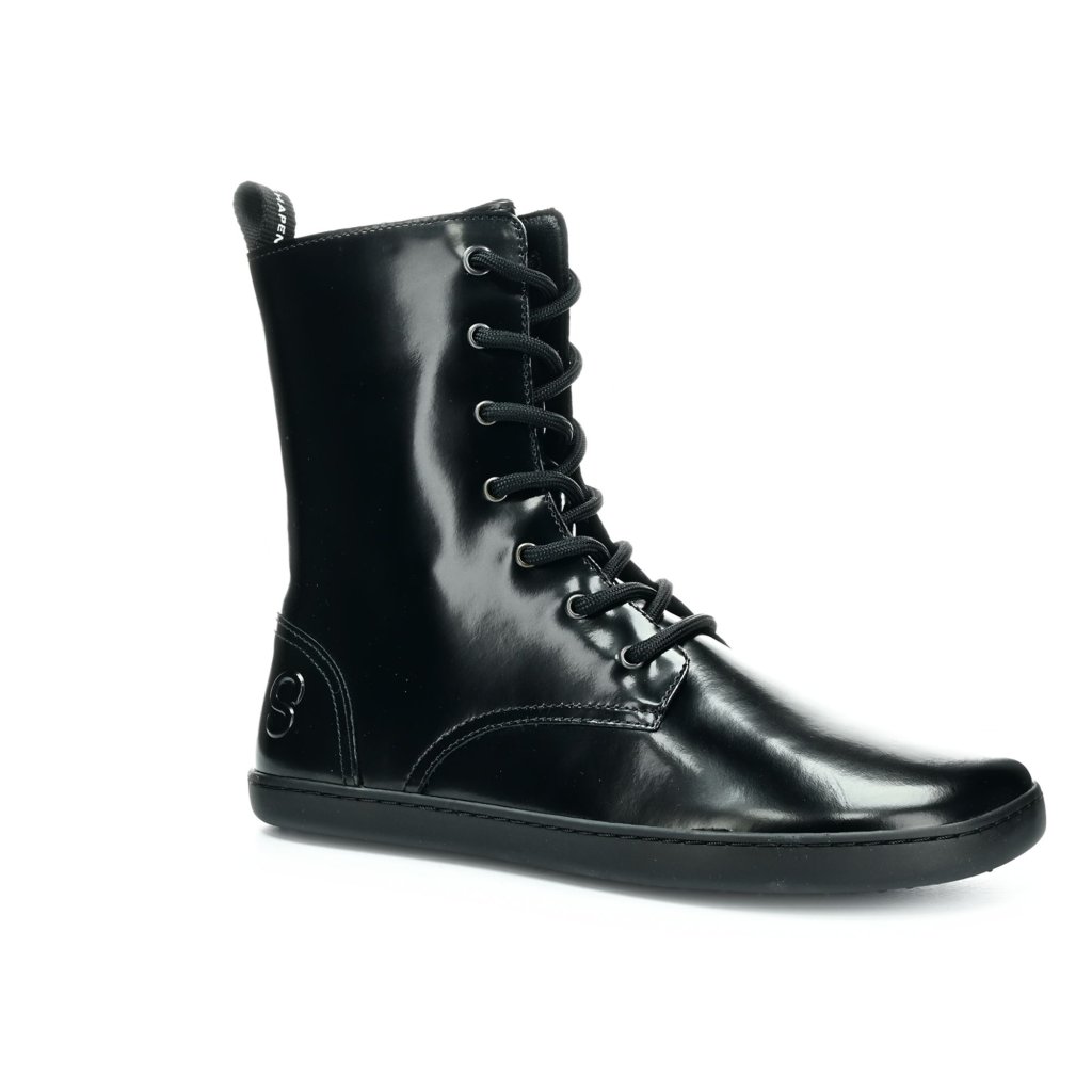 Shapen Maverick Black Barfußstiefeletten