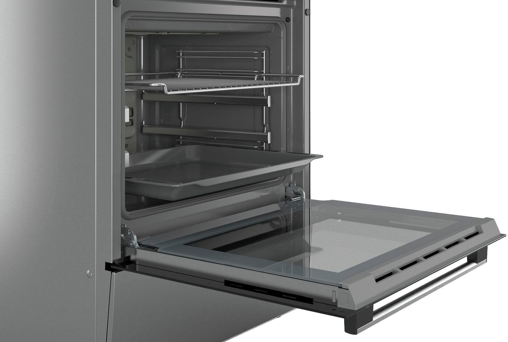 BOSCH Elektro-Standherd 4 HKR39C250, mit 2-fach-Teleskopauszug, ecoClean Direct