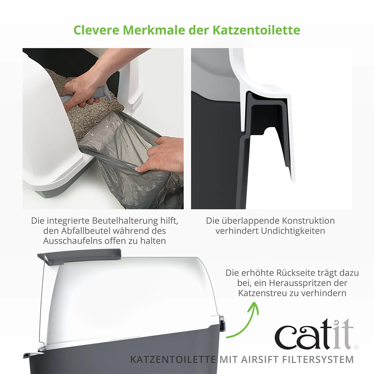 Catit Katzentoilette mit Abdeckung günstig kaufen
