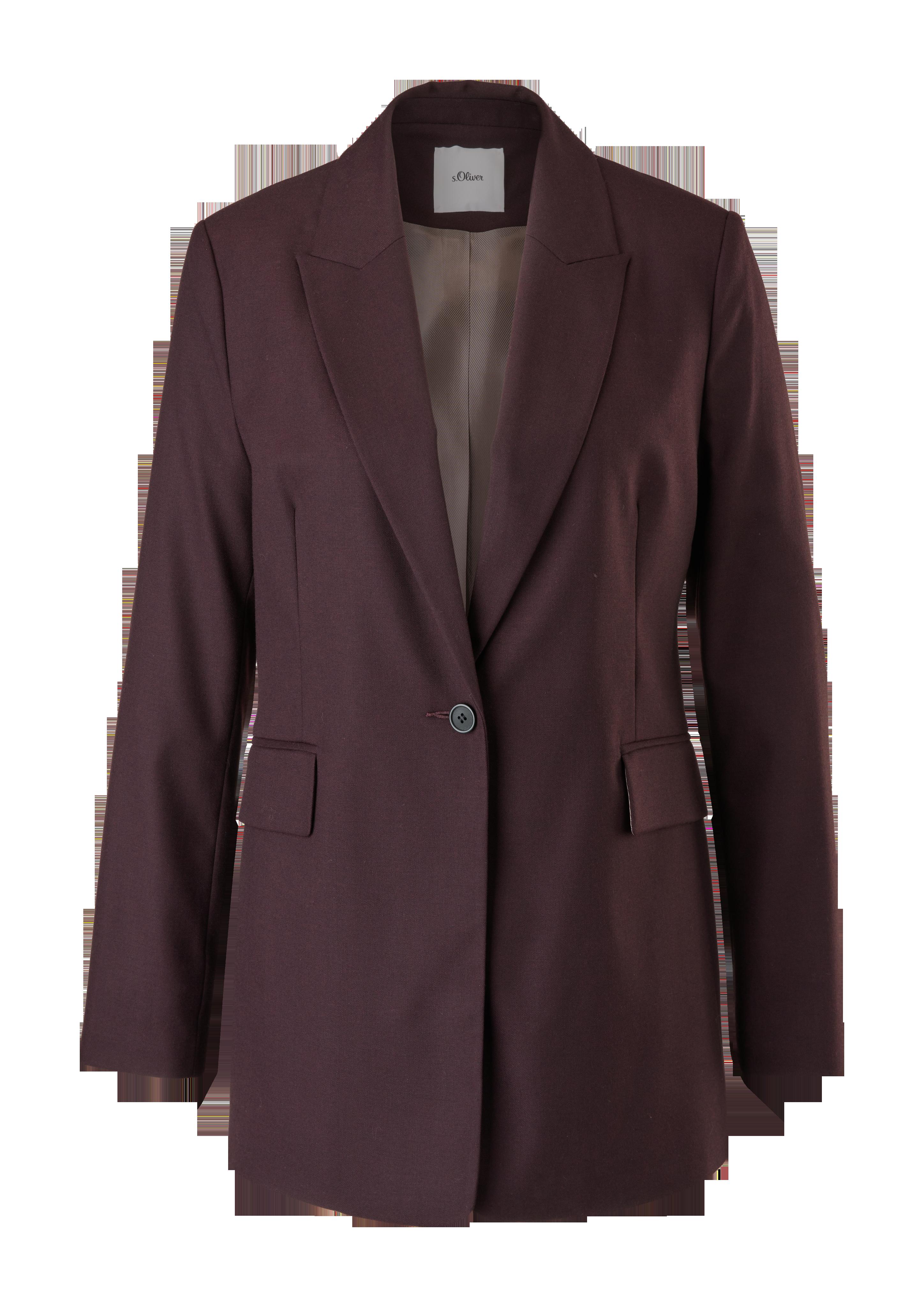 Taillierter Blazer aus Viskosemix  2121935-4989