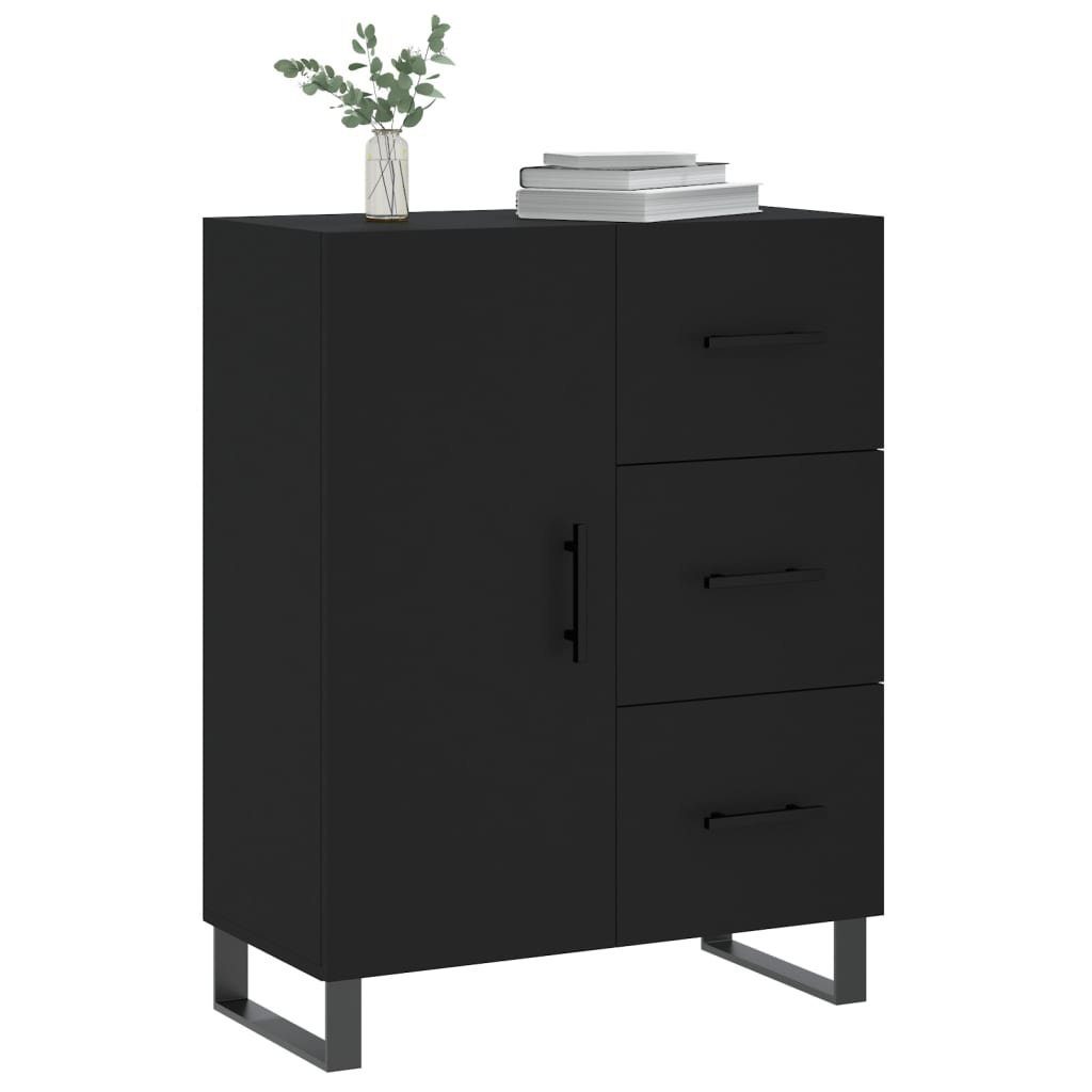 vidaXL Sideboard Sideboard Schwarz 69,5x34x90 cm Holzwerkstoff (1 St)