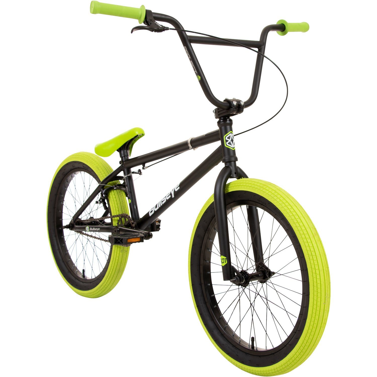 bullseye BMX-Rad Project 501, 1 Gang, ohne Schaltung, BMX Fahrrad Jugendliche Erwachsene unisex 145 - 175 cm mit Pegs