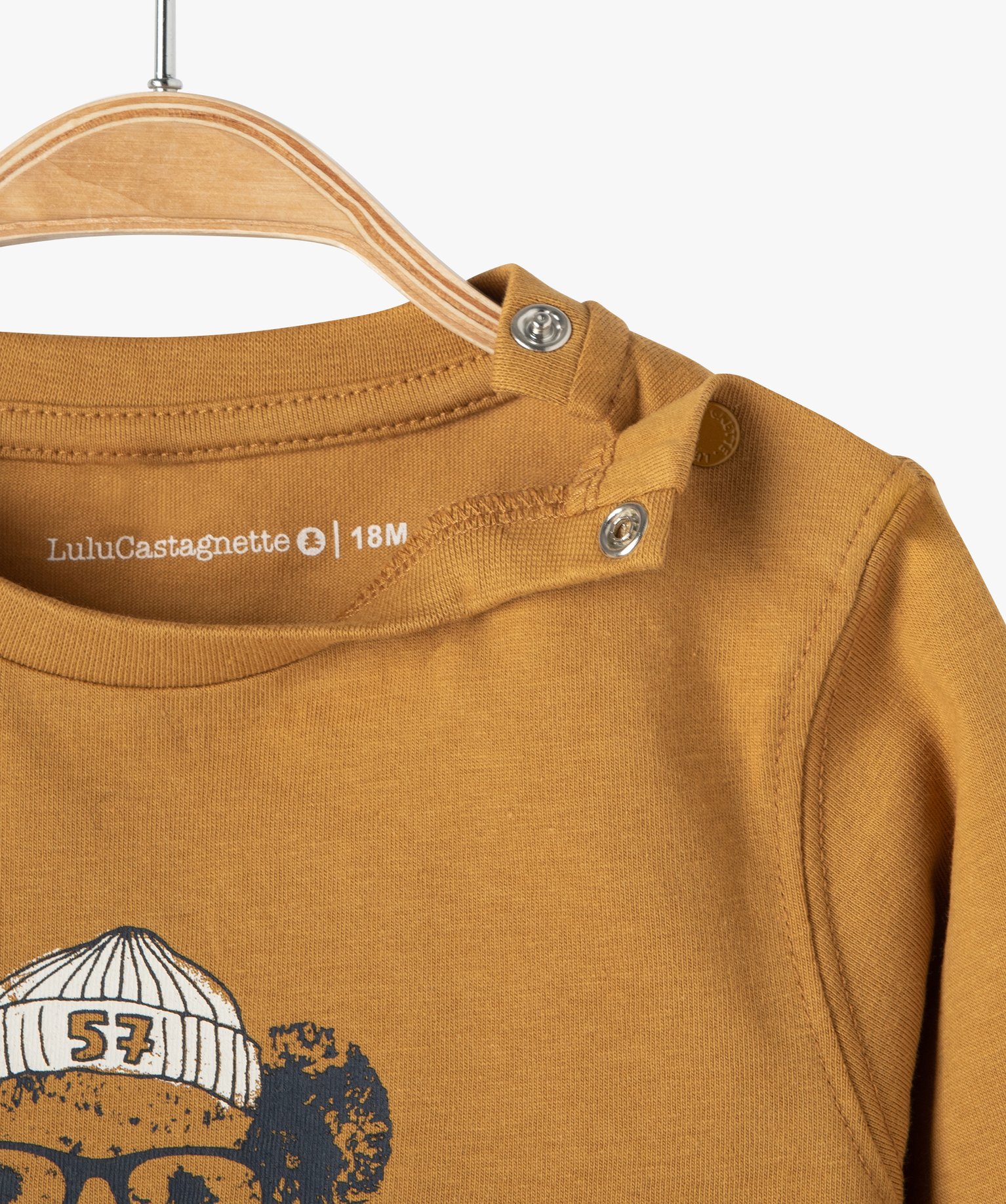 Tee-shirt bébé Garçon à manches longues imprimé ourson ... jaune | GEMO