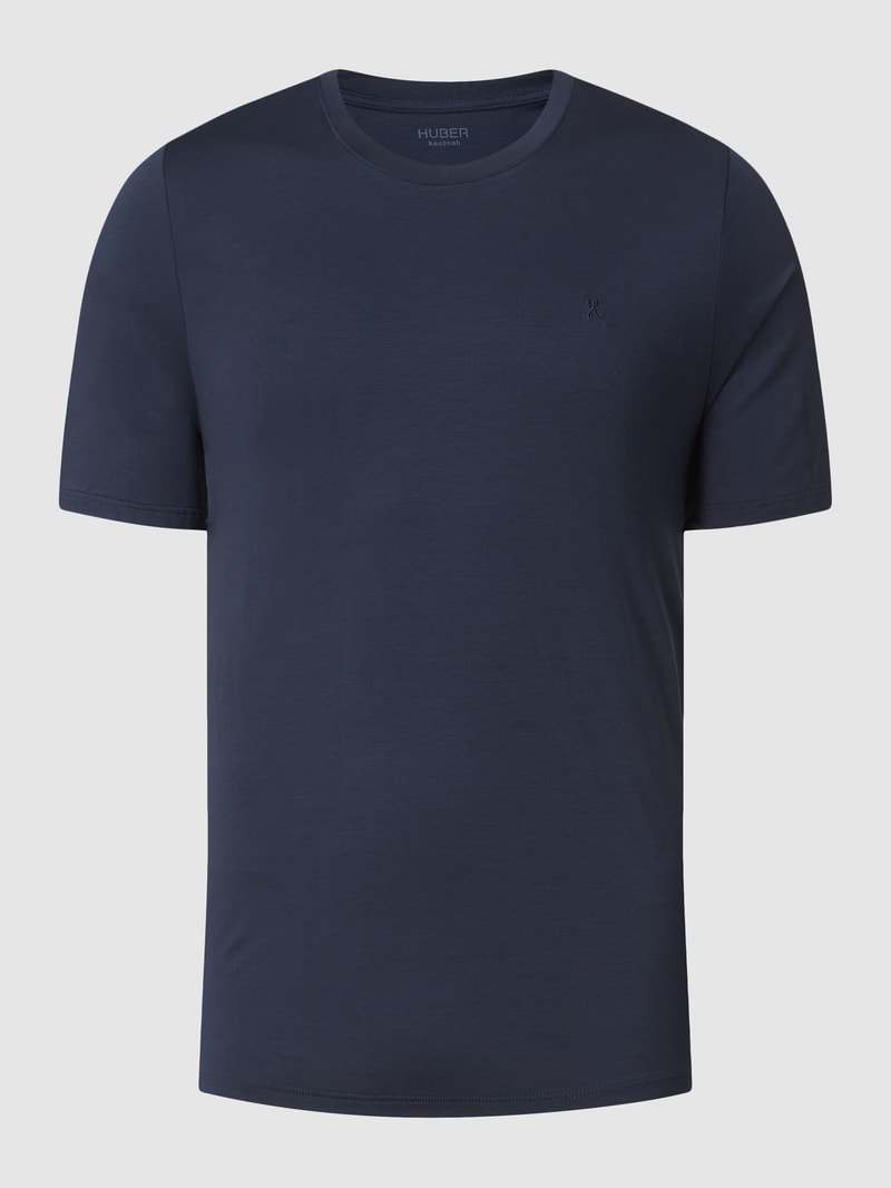 Pyjama-Oberteil aus Modalmischung in marineblau