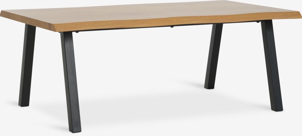 HALSKOV Stolik kawowy HALSKOV 70x120 kolor dąb/czarny