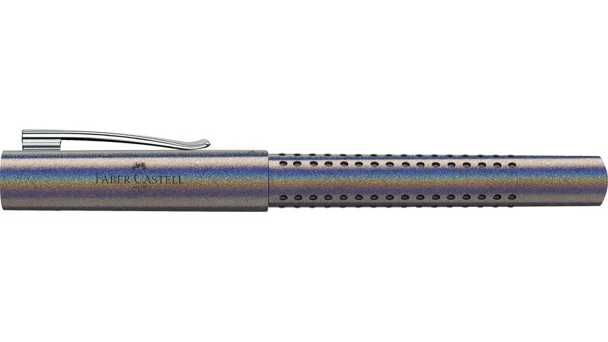 FABER-CASTELL Füller Grip Edition Glam M silver