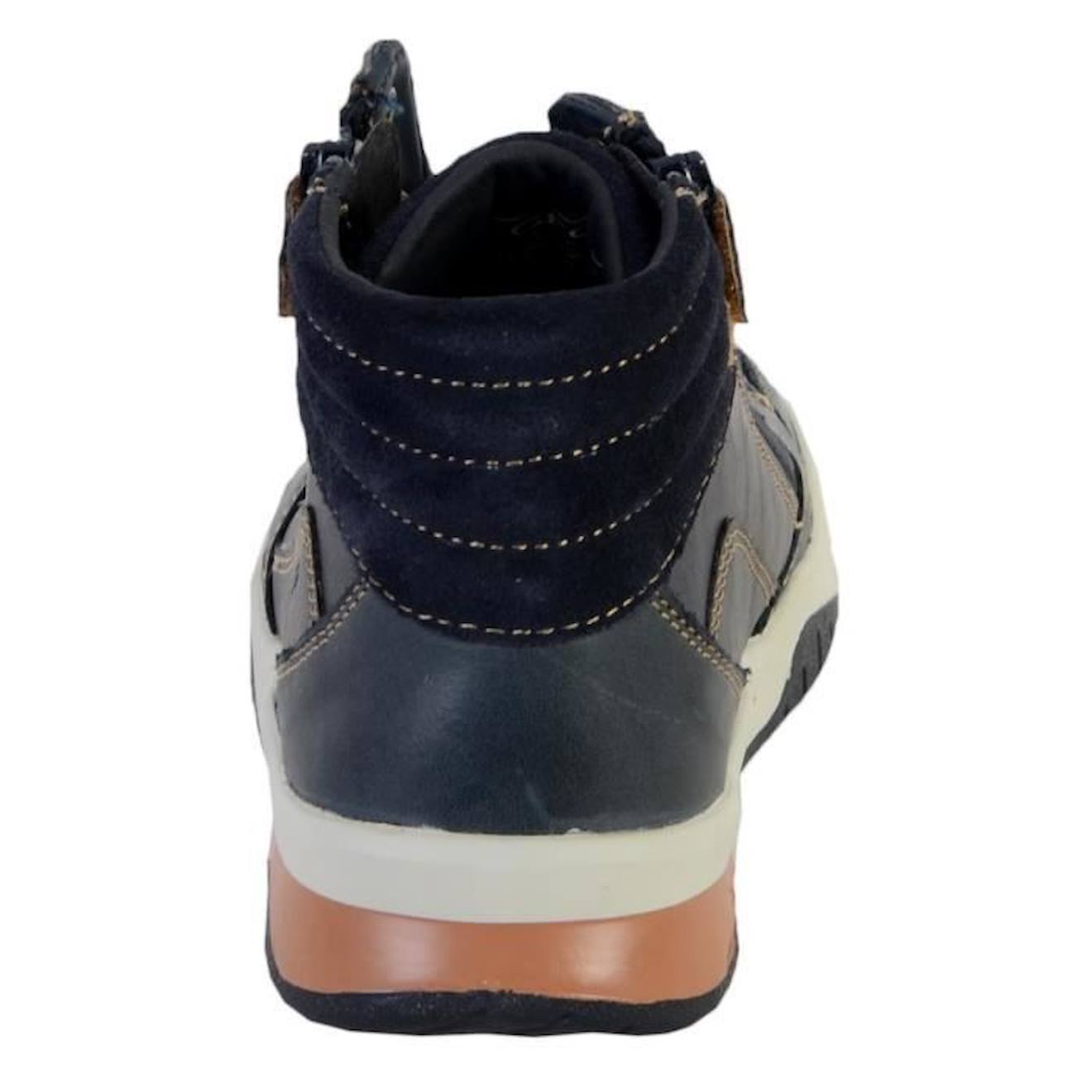 Basket Montante Geox Enfant/Garçons J Perth B.D YNT+WAX.LEA bleu