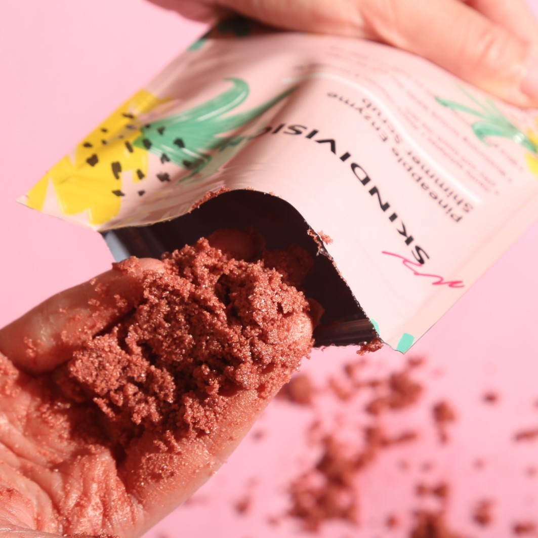 Ananas Enzym Schimmer Scrub