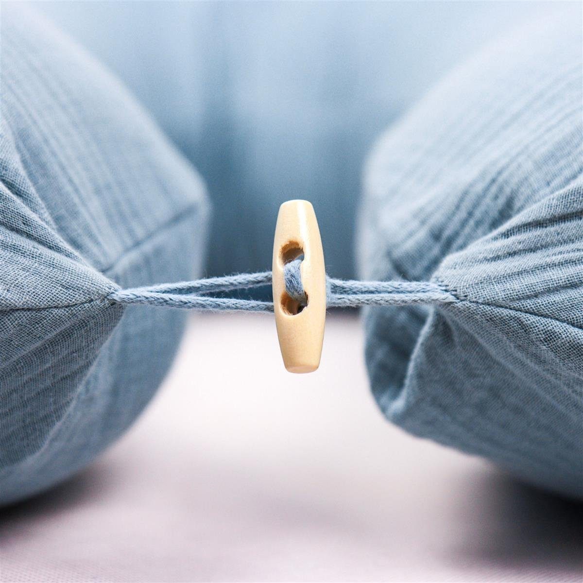 SEI Design Stillkissen Seitenschläferkissen Babynestchen Kuschelnest XXL, Schwangerschaftskissen mit Bezug, Bezug 100% Baumwolle