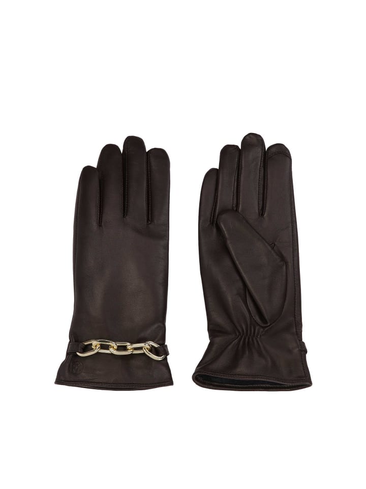 Kazar Handschuhe (Echt-Leder) in Dunkelbraun günstig kaufen